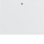 Клавіша одинарна HAGER-BERKER з написом "0" полярна білизна К.1