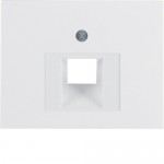 Накладка для розетки UAE HAGER-BERKER полярна білизна К.1