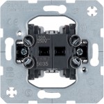 Механізм двоклавішного вимикача  кнопка HAGER-BERKER загальна вхідна клема 2Н.В. 10А/250В