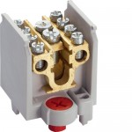 Клема Hager 1-полюсна 4 відводи переріз до 16/25мм2