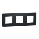 Рамка SCHNEIDER Unica Studio 3 пости антрацит