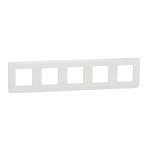 Рамка SCHNEIDER Unica Studio 5 постів біла
