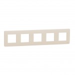 Рамка SCHNEIDER Unica Studio 5 постів бежева