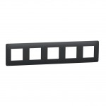 Рамка SCHNEIDER Unica Studio 5 постів антрацит