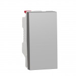 Вимикач (перемикач) SCHNEIDER Unica NEW 1 кл. 1 мод. 10А сх.6 алюміній