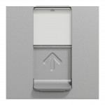 Розетка комп'ютерна SCHNEIDER Unica NEW RJ45 (кат. 5е) неекран. 2 мод. алюміній