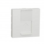 Розетка комп'ютерна SCHNEIDER Unica NEW RJ45 (кат. 6) неекран. 2 мод. біла