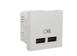 Розетка USB подвійна SCHNEIDER Unica NEW type A, 2.1А, 2 мод. біла