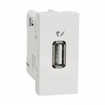 Розетка USB SCHNEIDER Unica NEW type A, 1А, 1 мод. біла