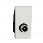 Розетка TV індивідуальна SCHNEIDER Unica NEW штирьовий роз'єм 1 мод. біла