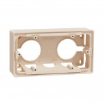 Коробка для відкритого встановлення SCHNEIDER Unica NEW 2 поста бежева