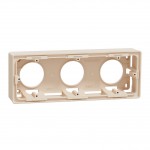 Коробка для відкритого встановлення SCHNEIDER Unica NEW 3 пости бежева