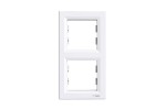 Рамка SCHNEIDER ASFORA EPH5810221 подвійна вертикальна біла