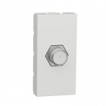 Розетка TV SCHNEIDER Unica NEW  TV F-type гніздовий роз'єм 1 мод. біла