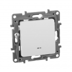 Вимикач LEGRAND Etika 1-клавішний з підсвіткою 10АХ/250В білий