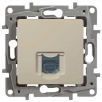 Розетка комп'ютерна LEGRAND Etika RJ45 кат 5 UTP слонова кістка