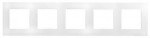 Рамка LEGRAND Etika 5 постів біла