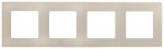 Рамка LEGRAND Etika 4 пости слонова кістка
