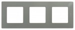 Рамка LEGRAND Etika 3 пости світла галька