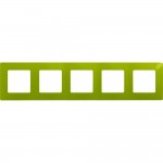 Рамка LEGRAND Etika 5 постів зелена папороть