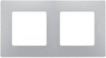 Рамка LEGRAND Etika 2 пости алюминий