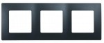 Рамка LEGRAND Etika 3 пости антрацит
