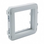 Адаптер LEGRAND Plexo для 2-модульних механізмів Mosaic IP55 сірий