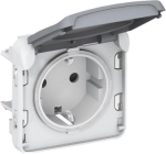 Розетка LEGRAND Plexo 2Р+3 з кришкою IP55 біла