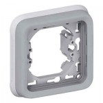 Суппорт с рамкой LEGRAND Plexo 1-местный IP55 серый