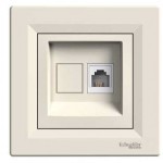 Розетка SCHNEIDER ASFORA EPH4100123 TF RJ11 кремова