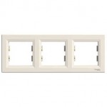 Рамка SCHNEIDER ASFORA EPH5800323 потрійна кремова