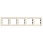 Рамка SCHNEIDER ASFORA EPH5800523 п'ятимісна кремова