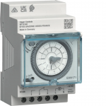 Таймер HAGER аналоговый недельный 16А 1переключаемый контакт резерв хода 120 часов EHN171