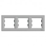 Рамка SCHNEIDER ASFORA EPH5800361 потрійна алюміній