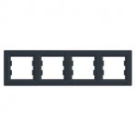 Рамка SCHNEIDER ASFORA EPH5800471 чотиримісна антрацит
