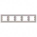 Рамка SCHNEIDER ASFORA EPH5800569 п'ятимісна бронза