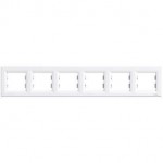 Рамка SCHNEIDER ASFORA EPH5800621 шестимісна біла