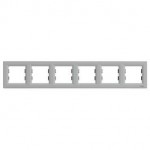 Рамка SCHNEIDER ASFORA EPH5800661 шестимісна алюміній