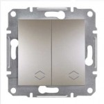 Вимикач SCHNEIDER ASFORA EPH0600169 перемикач 2кл. бронза