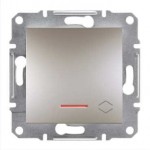 Вимикач SCHNEIDER ASFORA EPH1500169 перемикач 1кл. з підсвічуванням бронза