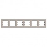 Рамка SCHNEIDER ASFORA EPH5800669 шестимісна бронза