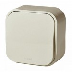 Выключатель проходной LEGRAND Forix наружного монтажа 1-клавишный (сх.6) IP20 слоновая кость