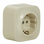 Розетка з з/к LEGRAND Forix 16А IP20 зовнішнього монтажу слонова кістка