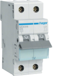 Автовимикач HAGER 1P+N 6kA C-16A 2м MCN516