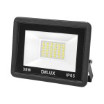 Прожектор DELUX FMI 11 LED 30 Вт 220В 6500К IP65 чорний світлодіодний
