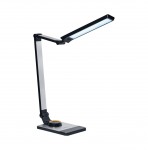 Світильник DELUX TF-520 10Вт LED 3000K-4000K-6000K USB настільний світлодіодний срібний