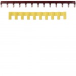 Шина Hager KB163A штирьова коричнева 1-полюсна 63A 12 модулів з ізоляцією