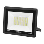 Прожектор DELUX FMI 11 LED 50 Вт 220В 6500К IP65 чорний світлодіодний