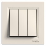Вимикач SCHNEIDER ASFORA EPH2100123 3 кл. кремовий