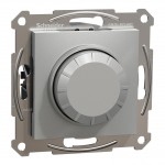 Димер (светорегулятор) поворотний SCHNEIDER Asfora 3-370Вт нак. 3-200Вт RC LED алюміній